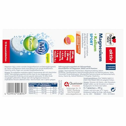 Doppelherz Magnesium + Kalium Sport