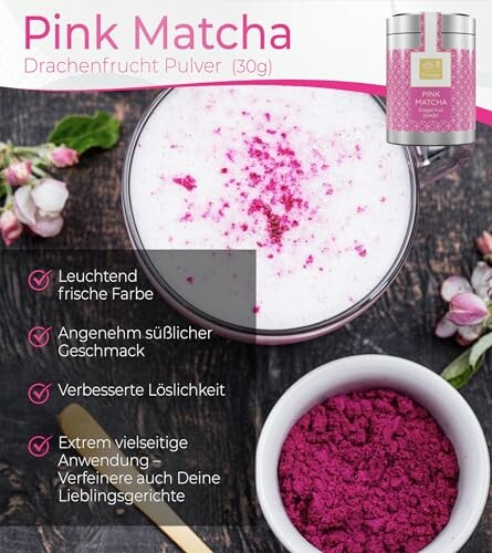Tea Uniqo Roze Matcha-theepoeder
