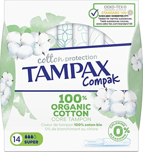 Tampax Cotton Protection Compak Tampons